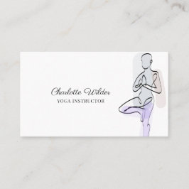 Yoga Instructeur Arbre Pose Carte de visite