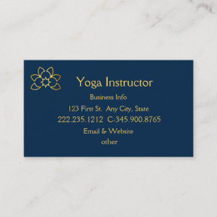 Yoga Instructeur Studio Carte de visite