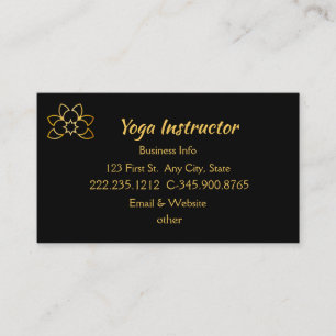 Yoga Instructeur Studio Carte de visite