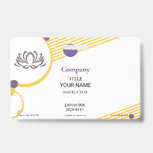 Yoga-Instructor-Abzeichen Ausweis