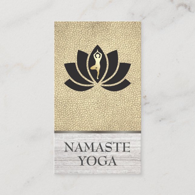 Yoga Instructor Blume Visitenkarte (Vorderseite)