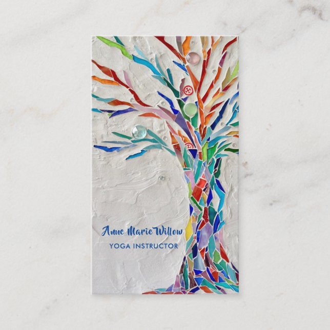 Yoga Instructor Business Card Visitenkarte (Vorderseite)