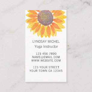 Yoga Instructor Business Card Visitenkarte