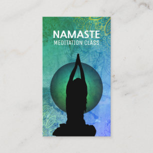 Yoga Instructor Business Cards Visitenkarte