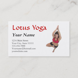 Yoga Instructor Class Visitenkarte