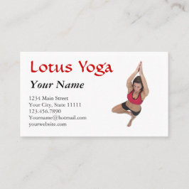 Yoga Instructor Class Visitenkarte