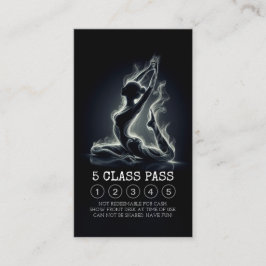 Yoga Instructor Einbeiner King Pose 5 Class Pass Treuekarte