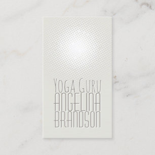 Yoga Instructor Einfache Schlichte, leicht grau Ka Visitenkarte