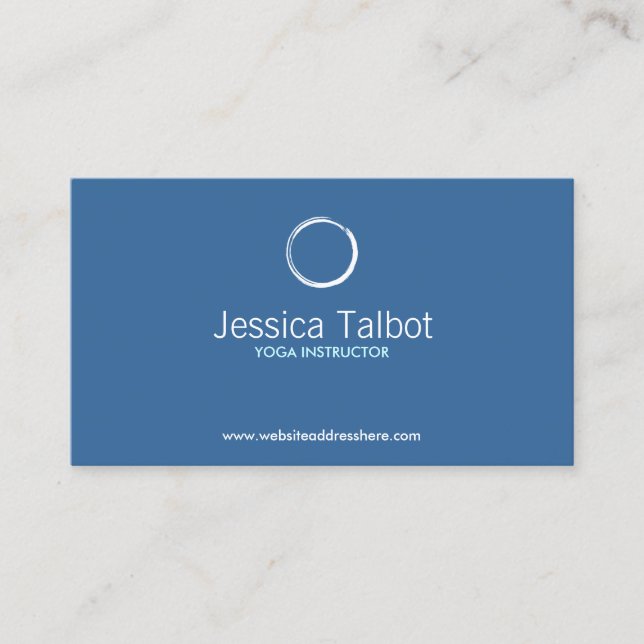 YOGA INSTRUCTOR, FITNESS TRAINER Business Card Visitenkarte (Vorderseite)