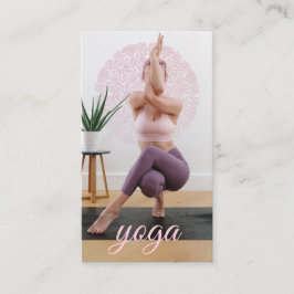 Yoga Instructor Foto Business Card Visitenkarte