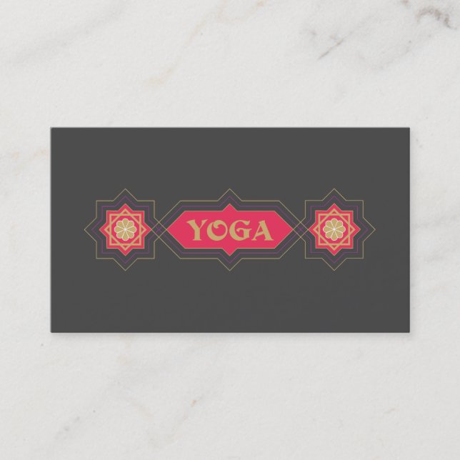 Yoga Instructor, Klassen Visitenkarte (Vorderseite)