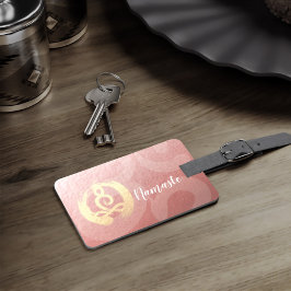 Yoga Instructor Life Coach Meditation Pose Zen OM Gepäckanhänger