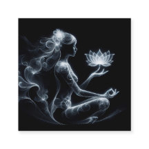 Yoga Instructor Lotus Medizin Pose Glühen Nebel