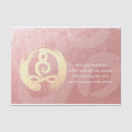 Yoga Instructor Meditation Pose Heiler ZEN Quotes Seidenpapier