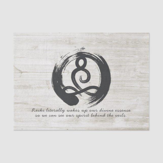 Yoga Instructor Meditation Pose Heiler ZEN Quotes Seidenpapier (Vorderseite)