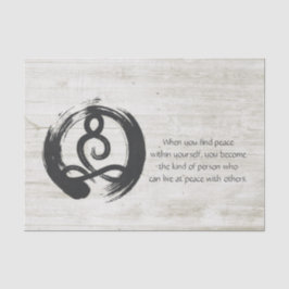 Yoga Instructor Meditation Pose Heiler ZEN Quotes Seidenpapier