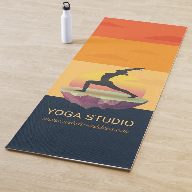 Yoga Instructor Meditation Pose Sun Flying Island Yogamatte (Beispiel)