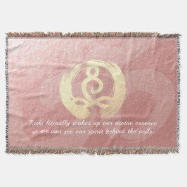 Yoga Instructor Meditation Pose Zen Om Zeichenkett Decke