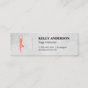 Yoga Instructor Mini Visitenkarte