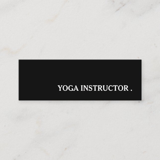 Yoga Instructor Mini Visitenkarte (Vorderseite)