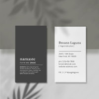 Yoga Instructor Namaste Minimalistisch Black Moder