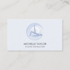 Yoga Instructor Pilates Fitness Moderner Namaste B Visitenkarte