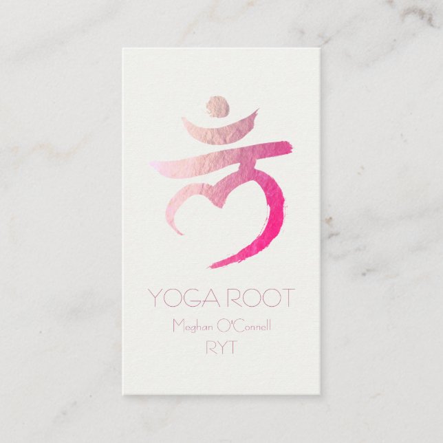 Yoga Instructor Root Chakra Muladhara Mantra LAM Visitenkarte (Vorderseite)