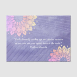 Yoga Instructor Rose Gold Mandala Quotes Seidenpapier