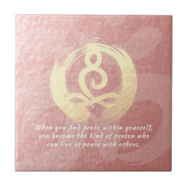 Yoga Instructor Rose Gold Meditation Pose Quotes Fliese