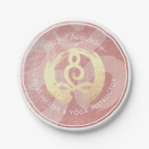 Yoga Instructor Rose Gold Meditation Pose ZEN OM