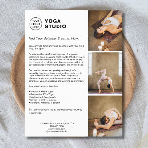 Yoga Instructor Teacher Promotional Business Flyer