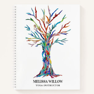 Yoga Instructor Tree of Life Spiral Notebook Notizbuch