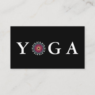 Yoga Instructor Vintag Style Visitenkarte