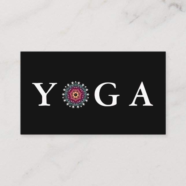 Yoga Instructor Vintag Style Visitenkarte (Vorderseite)