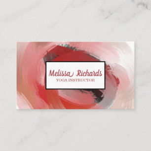 Yoga Instructor, Vintage Wasserfarbe Visitenkarte