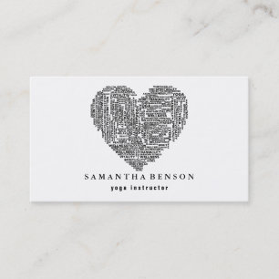 Yoga Instructor Visitenkarte