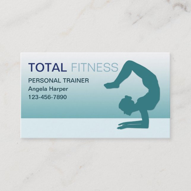 Yoga Instructor Visitenkarte (Vorderseite)