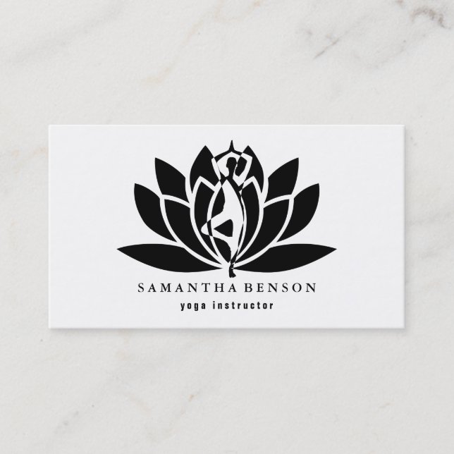 Yoga Instructor Visitenkarte (Vorderseite)
