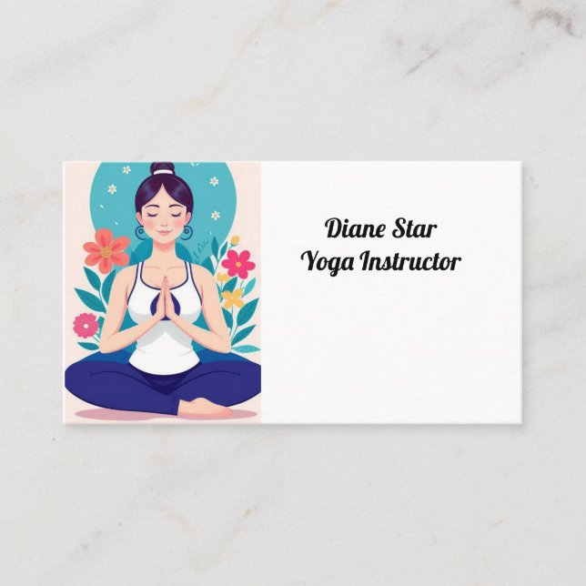 Yoga Instructor Visitenkarte (Vorderseite)