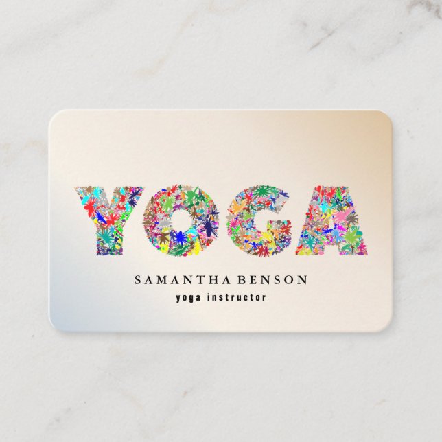 Yoga Instructor Visitenkarte (Vorderseite)