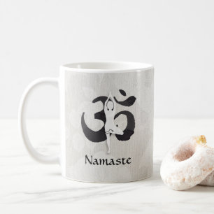 YOGA Instructor Wasserfarbe Meditation Pose Om Sig Kaffeetasse
