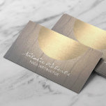 Yoga Instructor Wellness Gold Circle Vintag Visitenkarte<br><div class="desc">Yoga & Meditation Vintag Gold Circle Zen Texture Business Cards.</div>