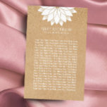 Yoga Instructor White Lotus Floral Rustic Kraft Flyer<br><div class="desc">Yoga Instructor White Lotus Floral Rustic Kraft Flyer.</div>