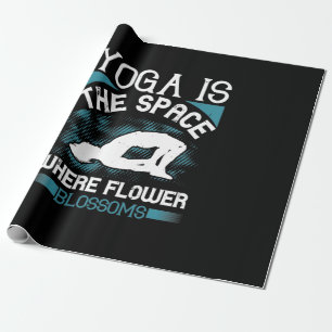 Yoga ist der Raum, in dem die Blume blüht-01 Geschenkpapier