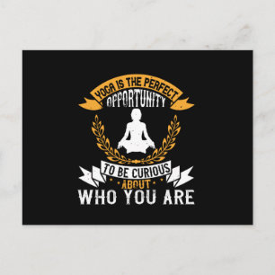 Yoga ist die perfekte Gelegenheit für Karo, die Si Postkarte