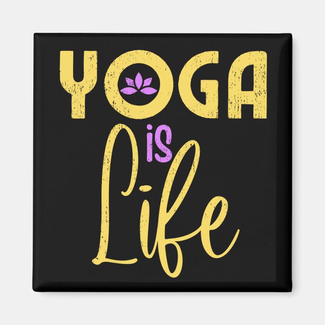 Yoga ist die Yoga Meditation Magnet (Vorne)
