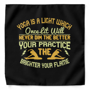Yoga ist ein Licht, das einst beleuchtet wird, nie Halstuch