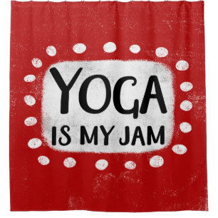 Yoga ist mein Jam Duschvorhang