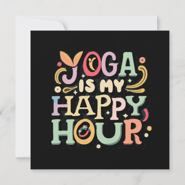 Yoga ist meine glückliche Stunde (Vorderseite)