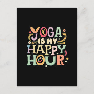 Yoga ist meine Happy Hour Begleitkarte